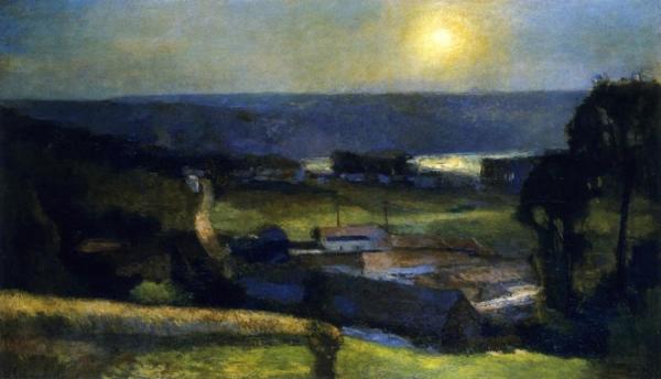 View Of The Coast At Issy-les-moulineaux by Albert Lebourg