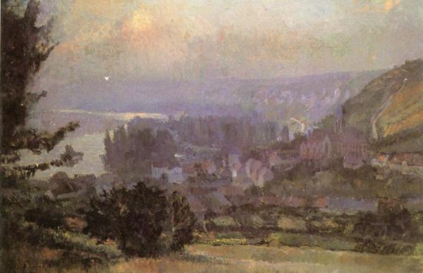 View Of Vetheuil by Albert Lebourg