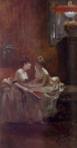 Secrets by Albert Ludovici, Jr Oil Painting Reproductions