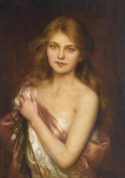 A Young Beauty by Albert Lynch