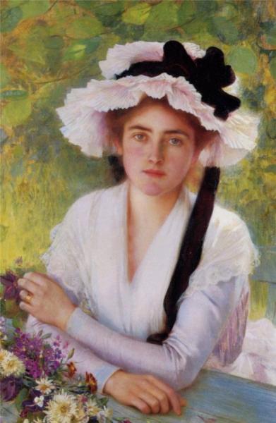 In The Garden by Albert Lynch