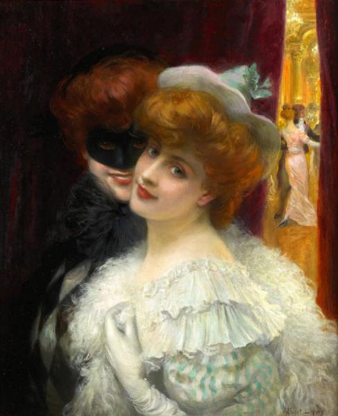 Le Bal Masqué by Albert Lynch Oil Painting Reproductions