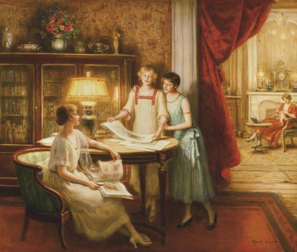 The Print Connoisseurs by Albert Lynch