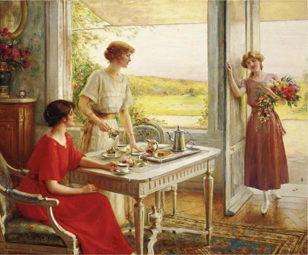 Time For Tea by Albert Lynch