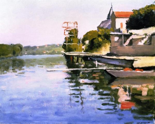 A Diving Board At La Frêtte by Albert Marquet