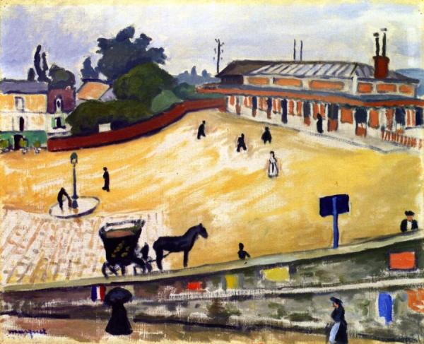 A Provincial Train Station by Albert Marquet