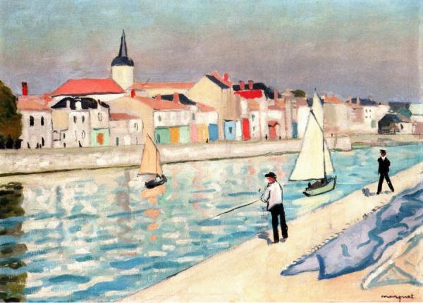 Anglers On La Chaume by Albert Marquet
