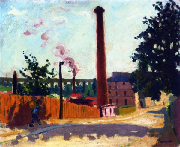Arceuil, The Factory And Aqueduct by Albert Marquet Oil Painting Reproductions