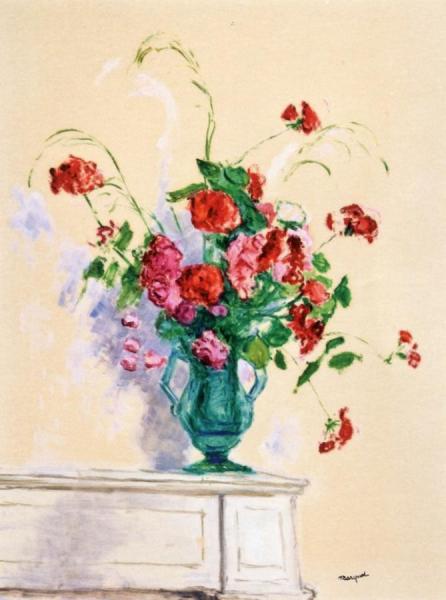 Bouquet In A Glass Vase, Algiers by Albert Marquet Oil Painting Reproductions