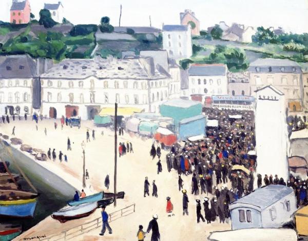 Carnival At Audierne by Albert Marquet Oil Painting Reproductions