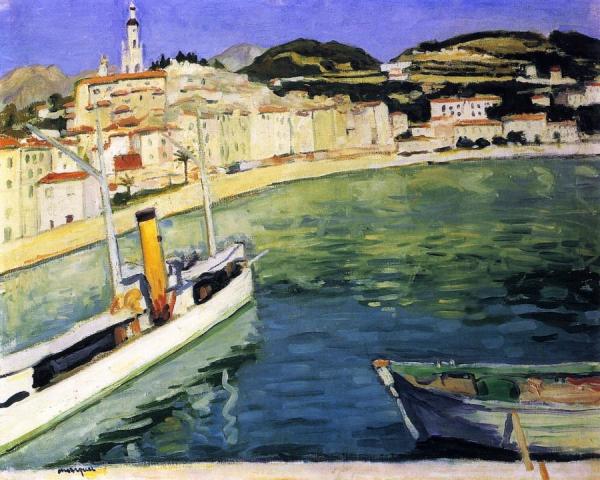 Harbor Of Menton by Albert Marquet