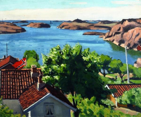 Landscape Of Hesnes, Norway by Albert Marquet Oil Painting Reproductions