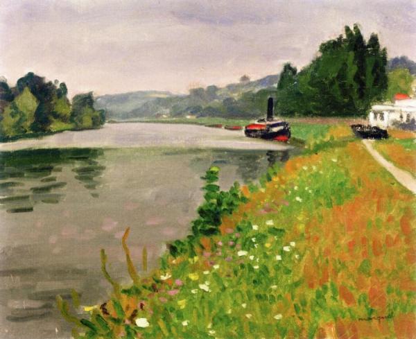 Le Bac Rosseboise by Albert Marquet Oil Painting Reproductions