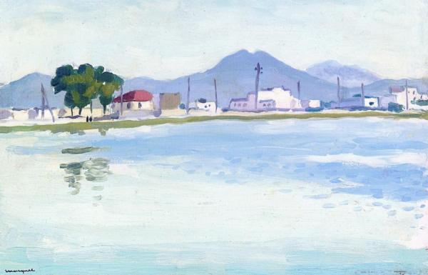 Le Bou-kornéine Vu Du Lac by Albert Marquet