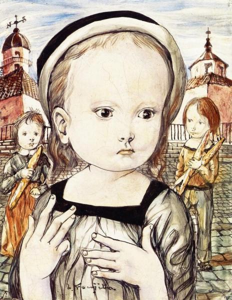 Little Girl With Towers by Albert Marquet