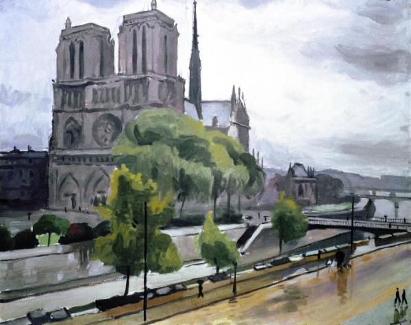 Notre Dame, Grey Weather by Albert Marquet Oil Painting Reproductions