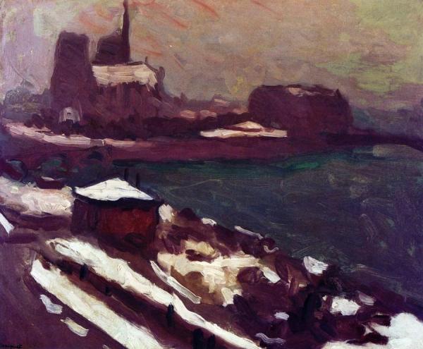 Notre-dame In Winter by Albert Marquet