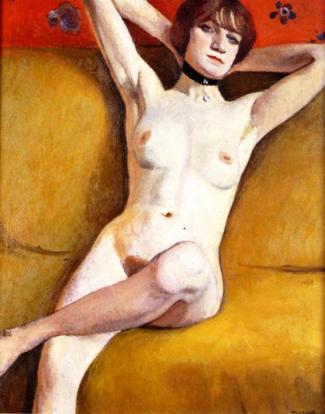 Nude On A Divan by Albert Marquet Oil Painting Reproductions
