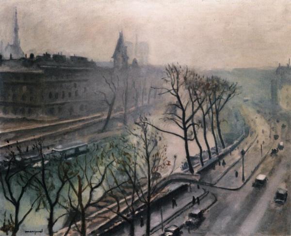 Paris, Quai Des Grands Augustins, Twilight by Albert Marquet