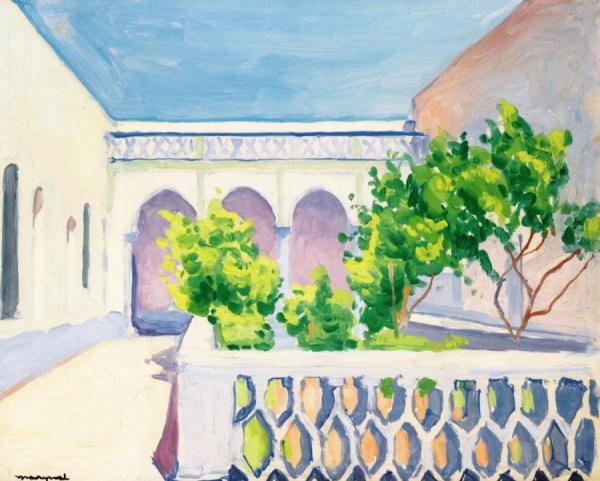 Patio At Laghouat by Albert Marquet