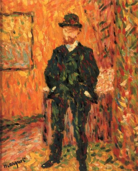 Portrait Of Aldre Rouveyre by Albert Marquet