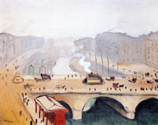 Quay And Pont Saint-michel by Albert Marquet