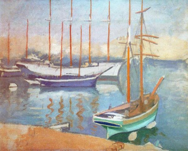 Sailboats In Marseille by Albert Marquet