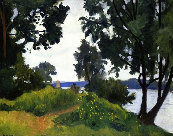The Banks Of The Seine At Triel by Albert Marquet
