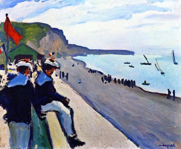 The Beach At Fécamp by Albert Marquet