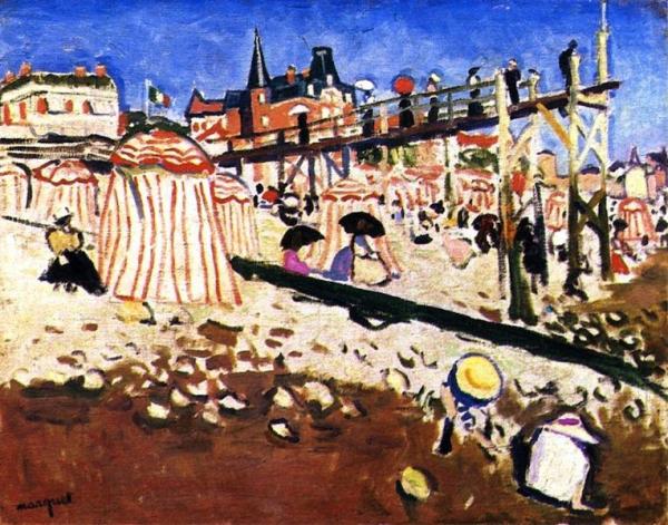 The Beach At Sainte-adresse by Albert Marquet