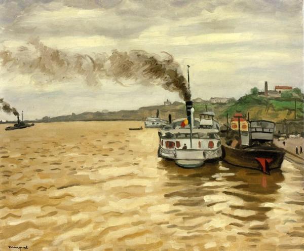 Albert Marquet The Departure Of The Courier At Galatz