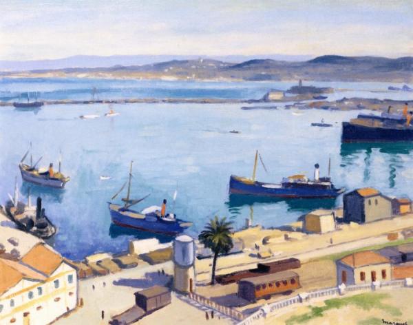 The Docks, Beautiful Weather by Albert Marquet