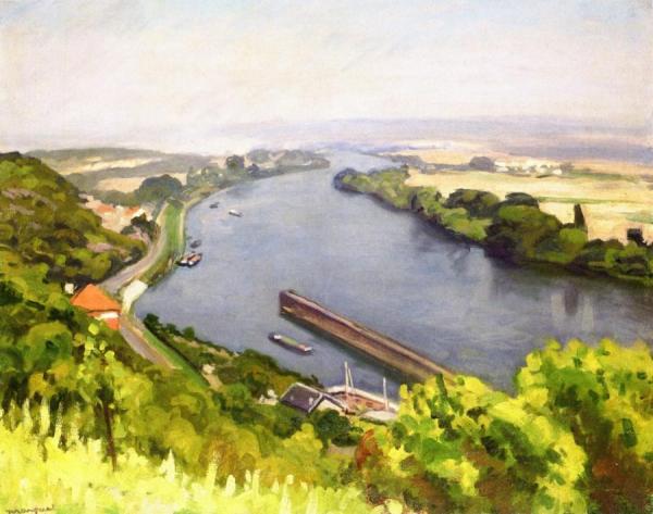 The End Of The Dam, Méricourt by Albert Marquet