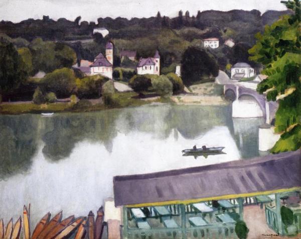 The Marne At Chenneviere by Albert Marquet