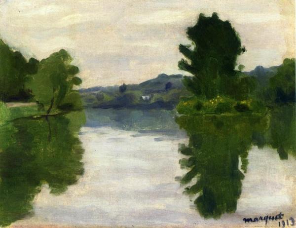 The Marne At The Park Saint-maur by Albert Marquet Oil Painting Reproductions