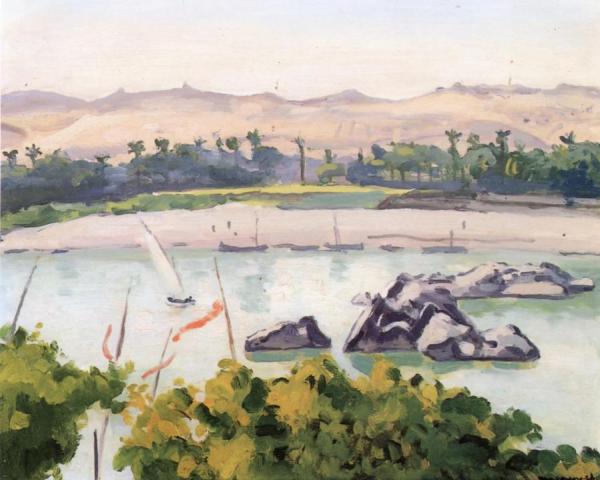 The Nile At Aswan, Egypt by Albert Marquet Oil Painting Reproductions
