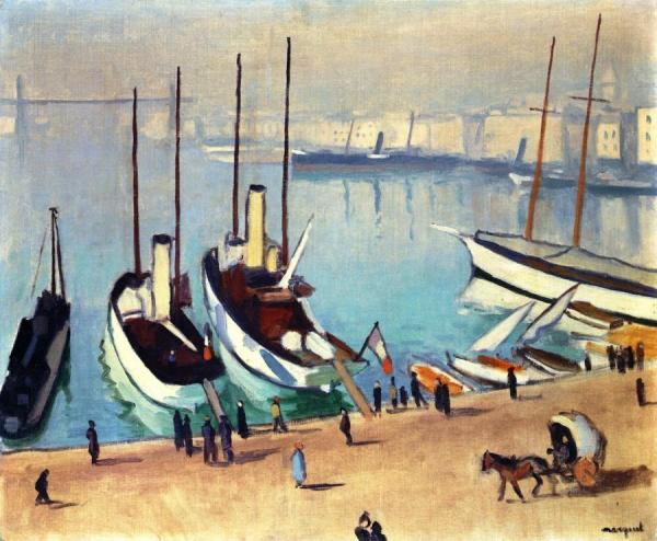 The Old Port At Marseille by Albert Marquet