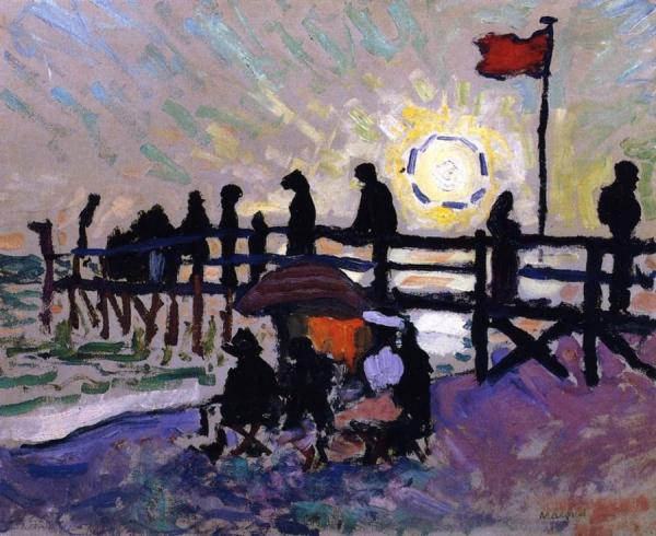 The Pier At Sainte-adresse by Albert Marquet