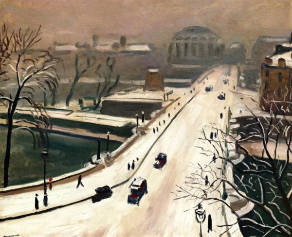 The Pont Neuf In The Snow by Albert Marquet