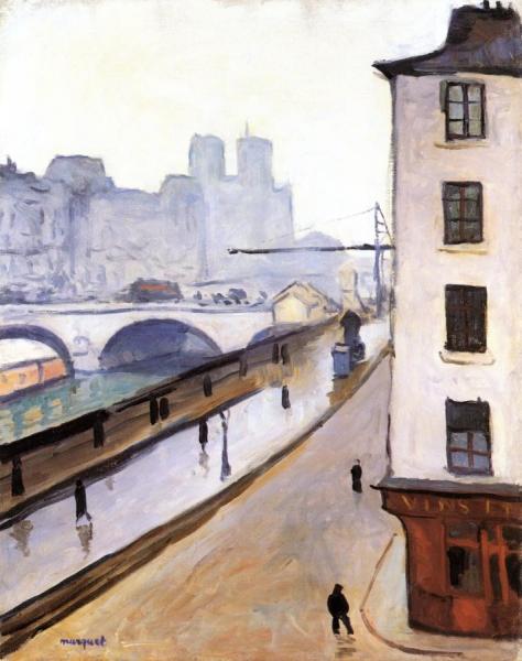The Pont Saint-michel And Notre Dame by Albert Marquet