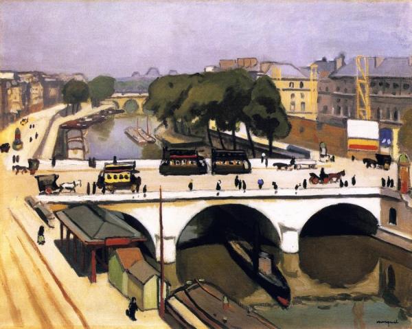 The Pont Saint-michel In Paris, The Quai Des Augustins by Albert Marquet