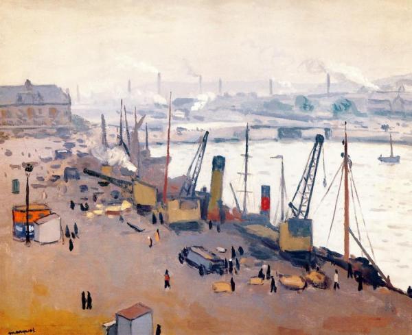 The Port Of Boulogne by Albert Marquet Oil Painting Reproductions
