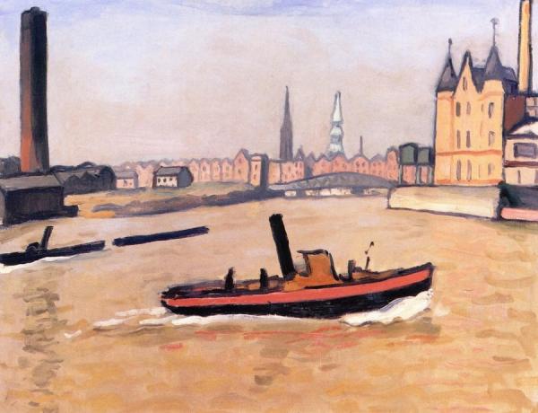 The Port Of Hamburg by Albert Marquet