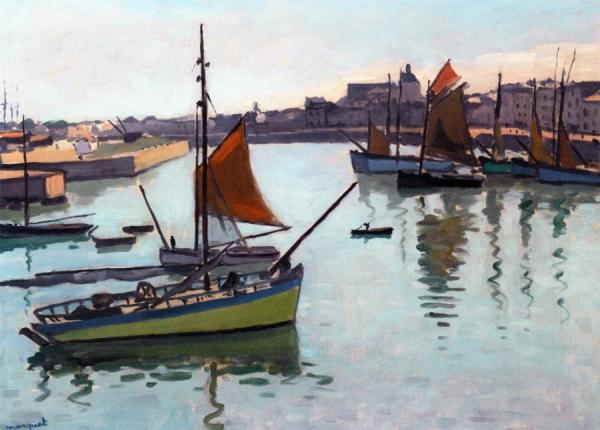 The Port Of La Chaume, Les Sables D'olonne by Albert Marquet