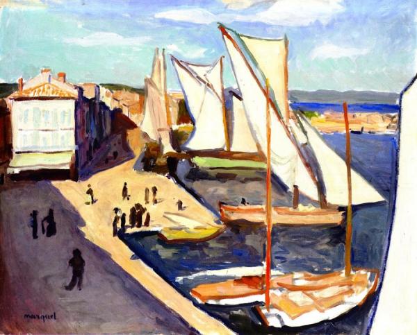 The Port Of Saint-tropez by Albert Marquet
