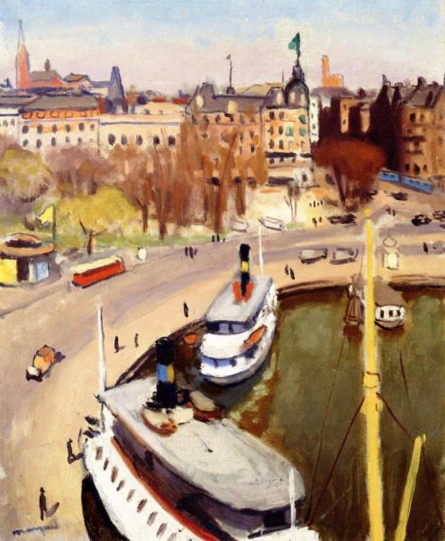 The Port Of Stockholm by Albert Marquet