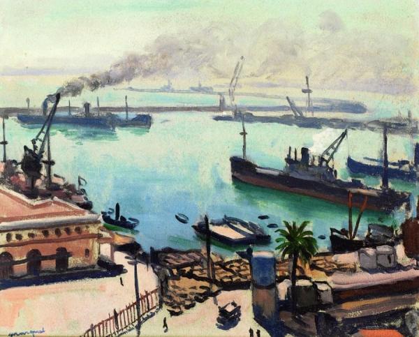The Port, Smoke by Albert Marquet