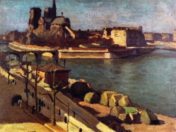 The Seine And The Apse Of Notre Dame by Albert Marquet