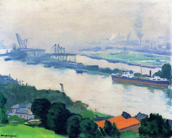 The Seine At Croisset by Albert Marquet