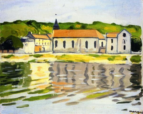 The Seine At Herblay, Autumn by Albert Marquet